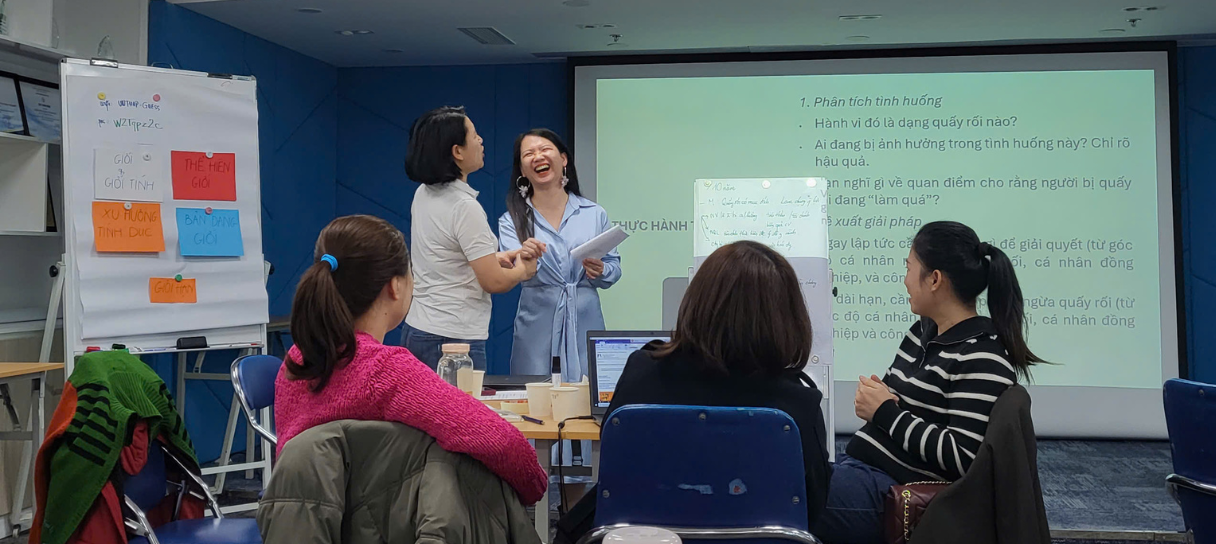 For Vietnamese Stature Foundation and TH Group co-host training workshop: "Say no to workplace harassment"